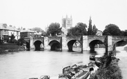 Cathedral And Wye Bridge 1891, Hereford
