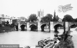 Cathedral And Wye Bridge 1891, Hereford