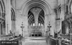 Cathedral, Choir East c.1880, Hereford