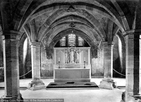 Photo of Hereford, Cathedral Crypt, Chapel Of Memory 1925