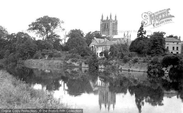 Photo of Hereford, Cathedral From River 1938