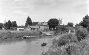 Hereford, Cathedral from River Wye 1959