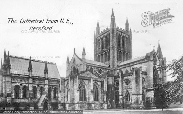 Photo of Hereford, Cathedral From The North East c.1935