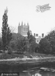 Cathedral From The River c.1869, Hereford