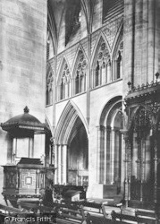 Cathedral Interior 1891, Hereford