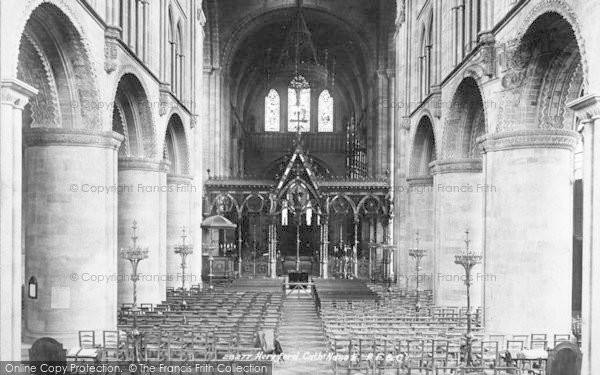 Photo of Hereford, Cathedral Interior, Nave East 1891