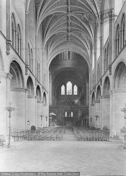 Photo of Hereford, Cathedral, Nave East 1925