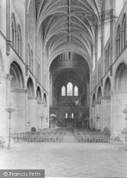 Cathedral, Nave East 1925, Hereford