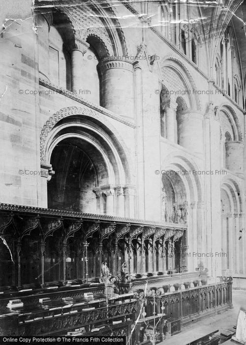 Photo of Hereford, Cathedral, Norman Arches And Stalls In Choir c.1880