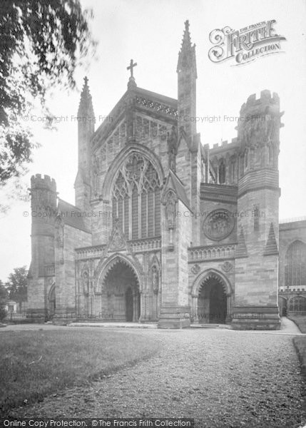 Photo of Hereford, Cathedral, West Front 1925