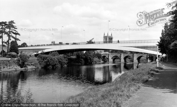 Photo of Hereford, Greyfriars Bridge And River Wye c.1966
