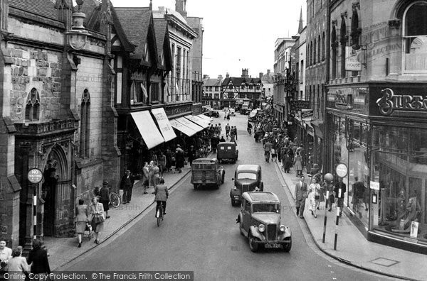 Photo of Hereford, High Street c.1950