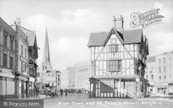 High Town And St Peter's Street c.1950, Hereford