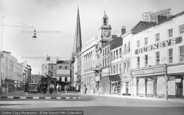 Photo of Hereford, High Town c.1950