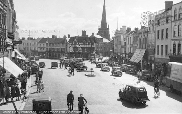Photo of Hereford, High Town c.1950