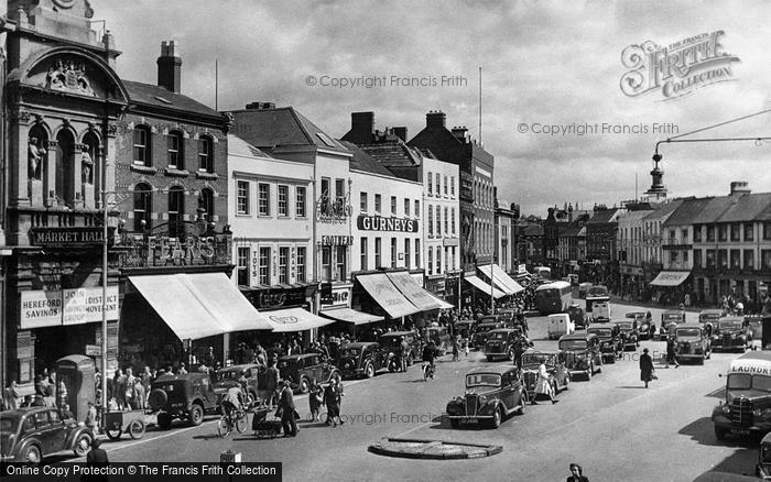 Photo of Hereford, High Town c.1950
