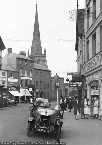 Photo of Hereford, Jowett Car, St Peter's Street 1925