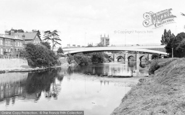 Photo of Hereford, New Bridge And River Wye c.1960