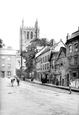 Street And Cathedral Tower 1891, Hereford