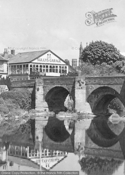 Photo of Hereford, Sully's Garage And Bridge c.1950