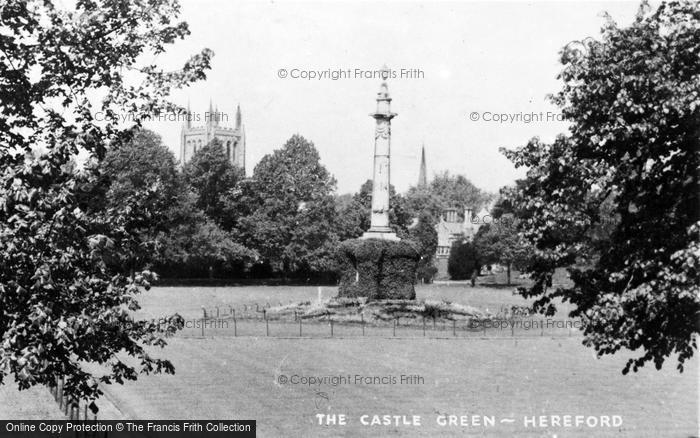 Photo of Hereford, The Castle Green c.1939