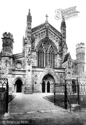The Cathedral, The West Front c.1910, Hereford