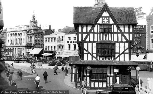 Photo of Hereford, The Old House And High Town c.1950