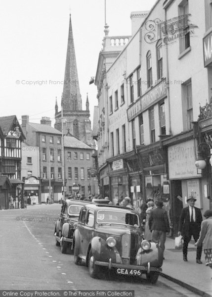 Photo of Hereford, The Square And Spire c.1950