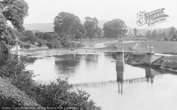 Photo of Hereford, The Suspension Bridge 1898