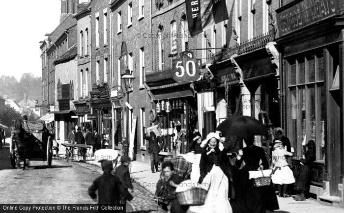 Photo of Hereford, Townsfolk On Commercial Street 1891