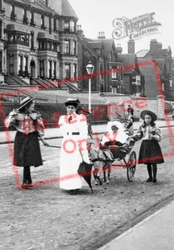 Family And Goat Cart On The Esplanade 1897, Herne Bay