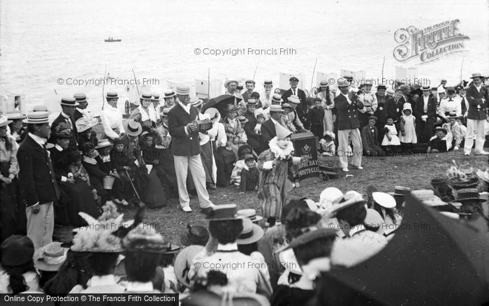 Photo of Herne Bay, Minstrels On The Beach 1899