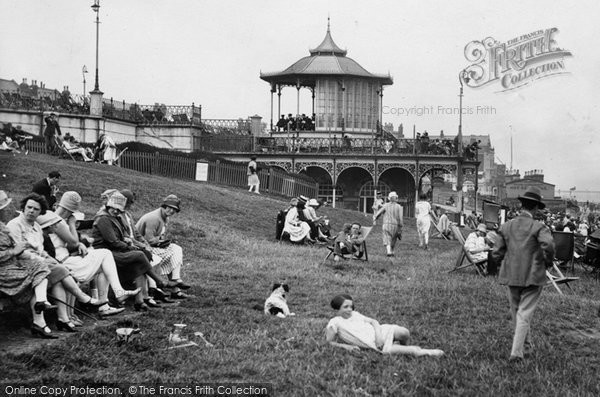 Photo of Herne Bay, The Bandstand, East Cliff 1927