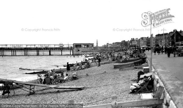 Photo of Herne Bay, The Beach c.1955