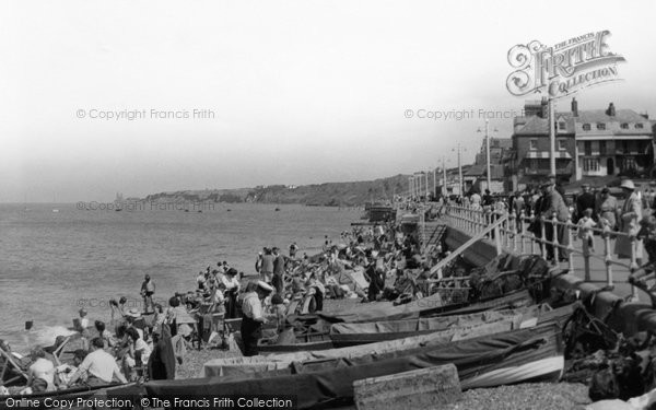 Photo of Herne Bay, The Beach c.1955
