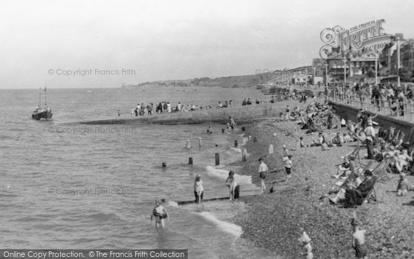 Photo of Herne Bay, The Beach c.1955