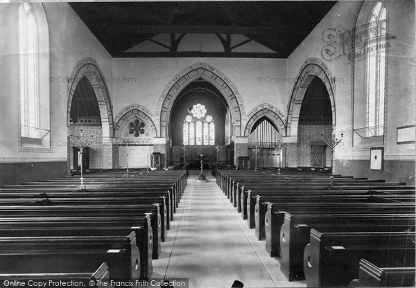 Photo of Herne Bay, The Church Interior 1889