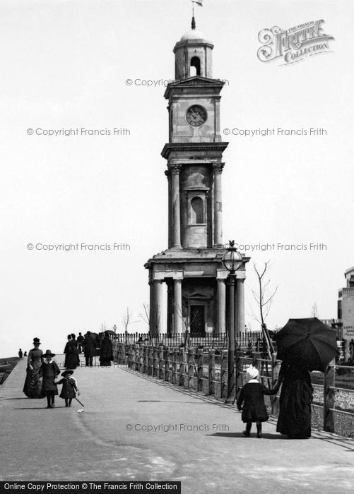 Photo of Herne Bay, The Parade And Clock Tower 1889