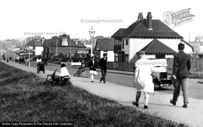 Photo of Herne Bay, Walking Along The Seafront 1927