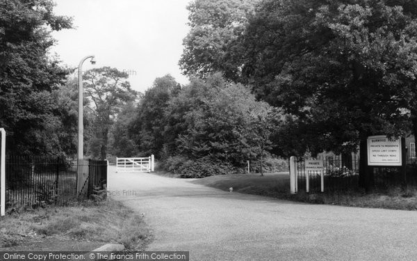 Photo of Hersham, Entrance to Burwood Park School c1965
