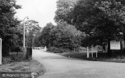 Hersham, Entrance to Burwood Park School c1965
