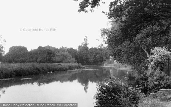 Photo of Hersham, River Mole c1960