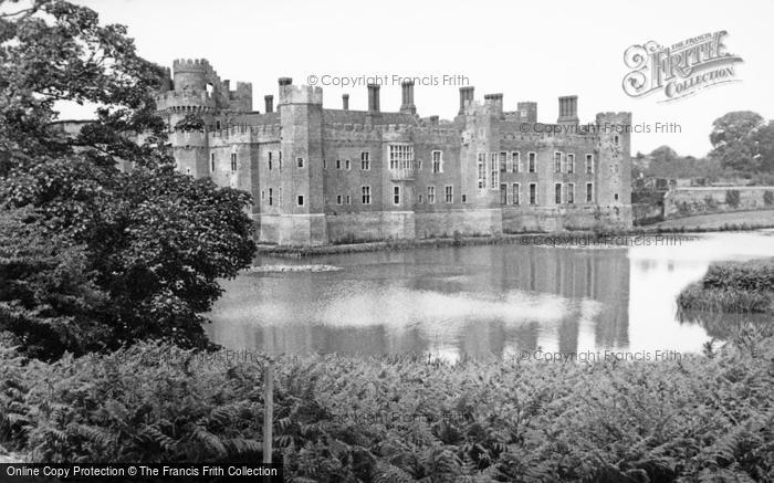 Photo of Herstmonceux, Castle And Moat 1952