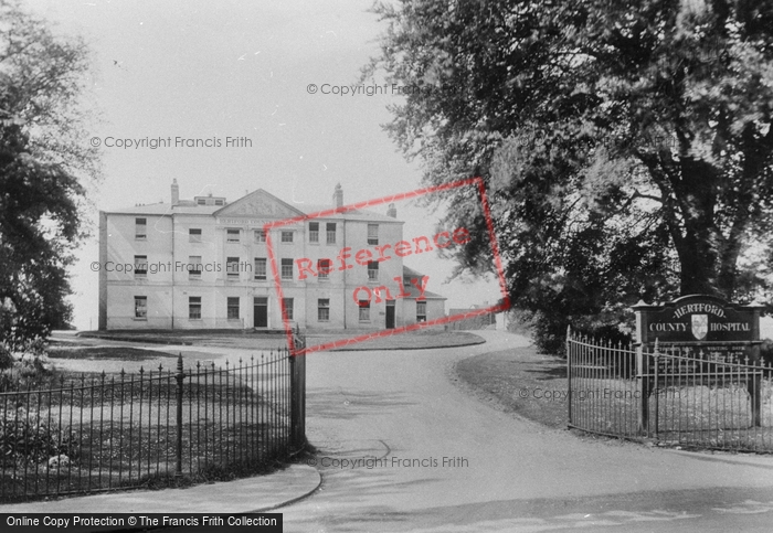 Photo of Hertford, County Hospital 1922