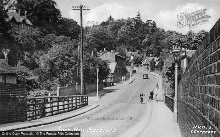 Photo of Hertford, Port Hill c.1950