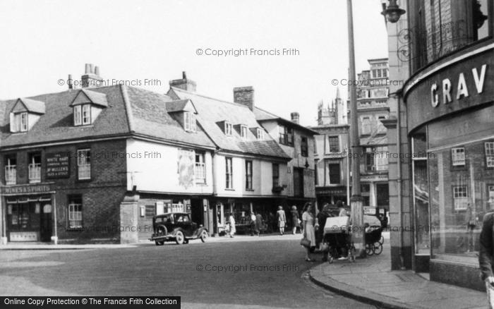 Photo of Hertford, Salisbury Square c.1950