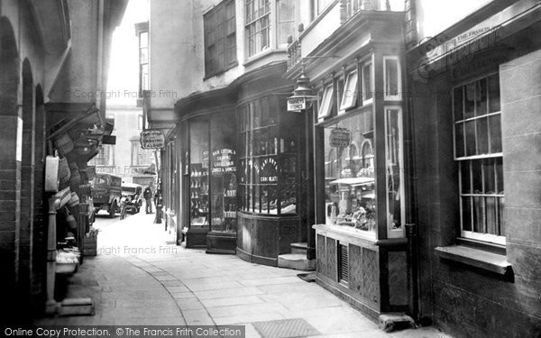 Photo of Hertford, Shops In Honey Lane 1933
