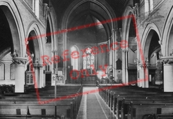 St Andrew's Church Interior 1922, Hertford