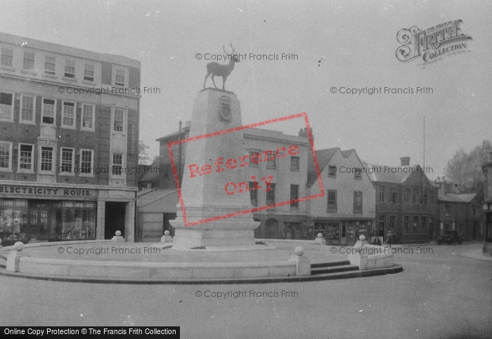 Photo of Hertford, The War Memorial 1933