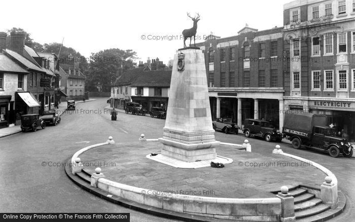 Photo of Hertford, War Memorial 1933